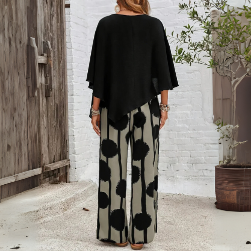 Roos – Boho Set met Wijde Broek