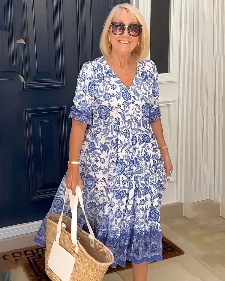 Rosie | V-hals Bohemian Jurk