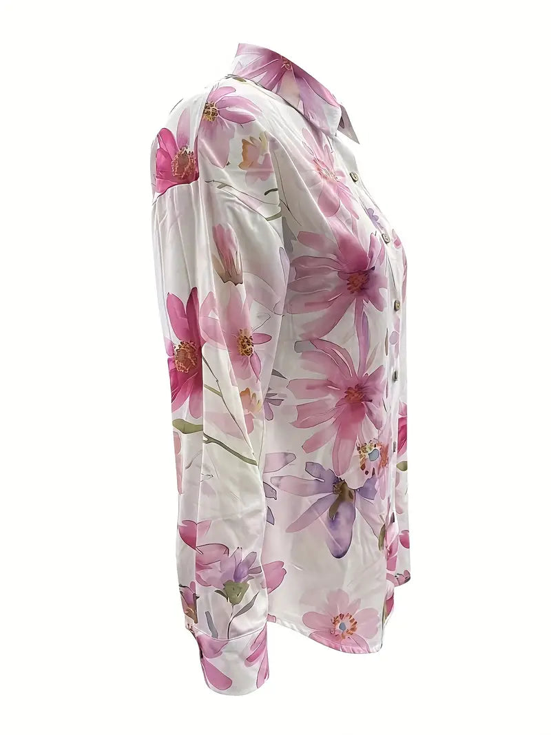 Jade | Elegante Bloes met Bloemenprint