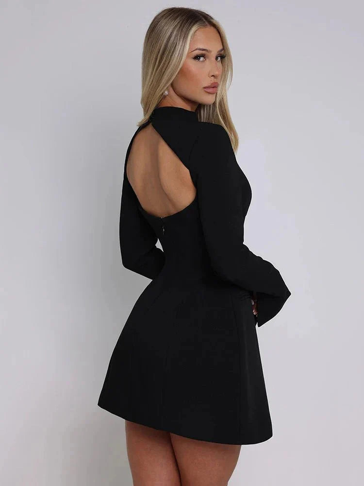 Avril™ | Stijlvolle Rugloze Mini Jurk