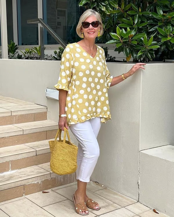 Chloe™ | Stijlvolle V-Hals Blouse