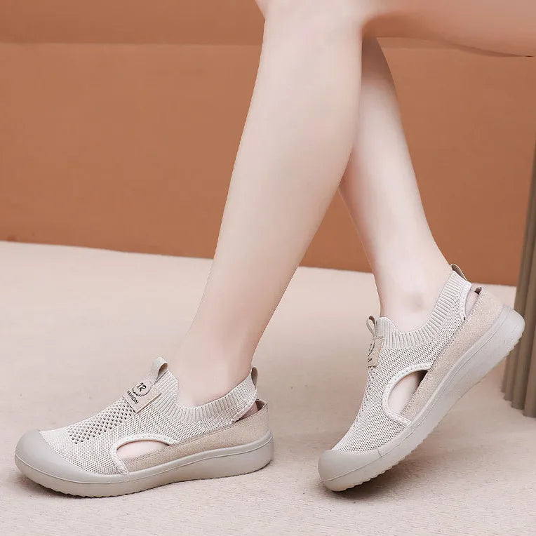 OrtoFlexi | Dames orthopedische schoenen van mesh, comfortabel en met een zachte zool