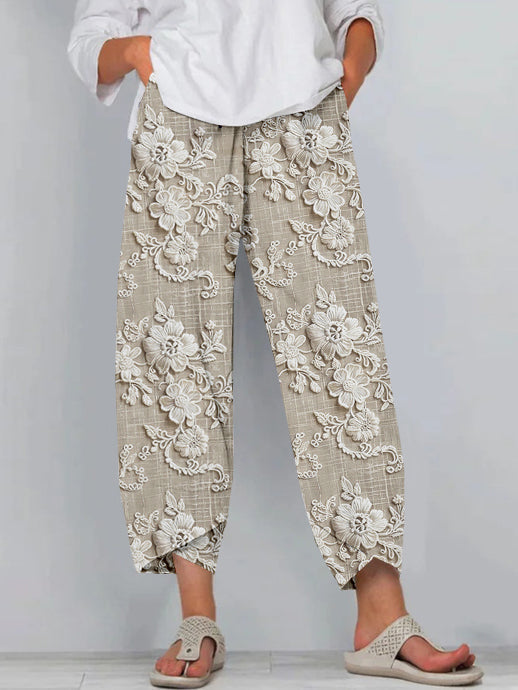 Monica™ | Relaxte Loungebroek Met Print