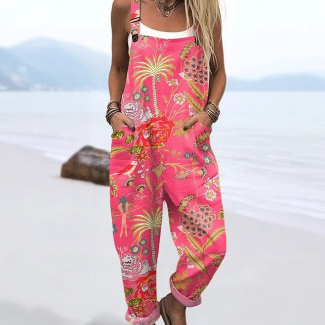 Lotte™ | Vintage Bloemenprint Jumpsuit