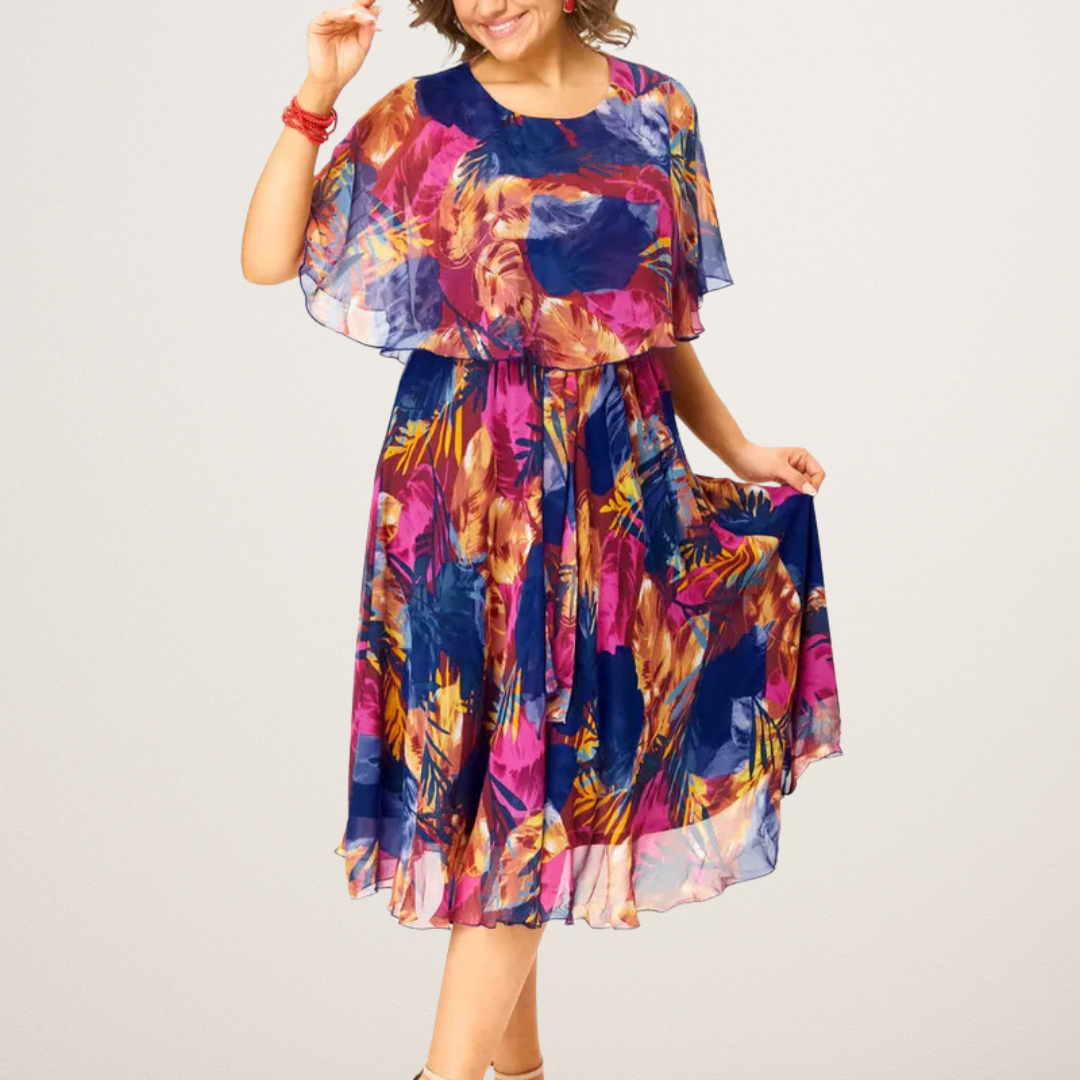 Anna | Comfortabele Chiffon Jurk