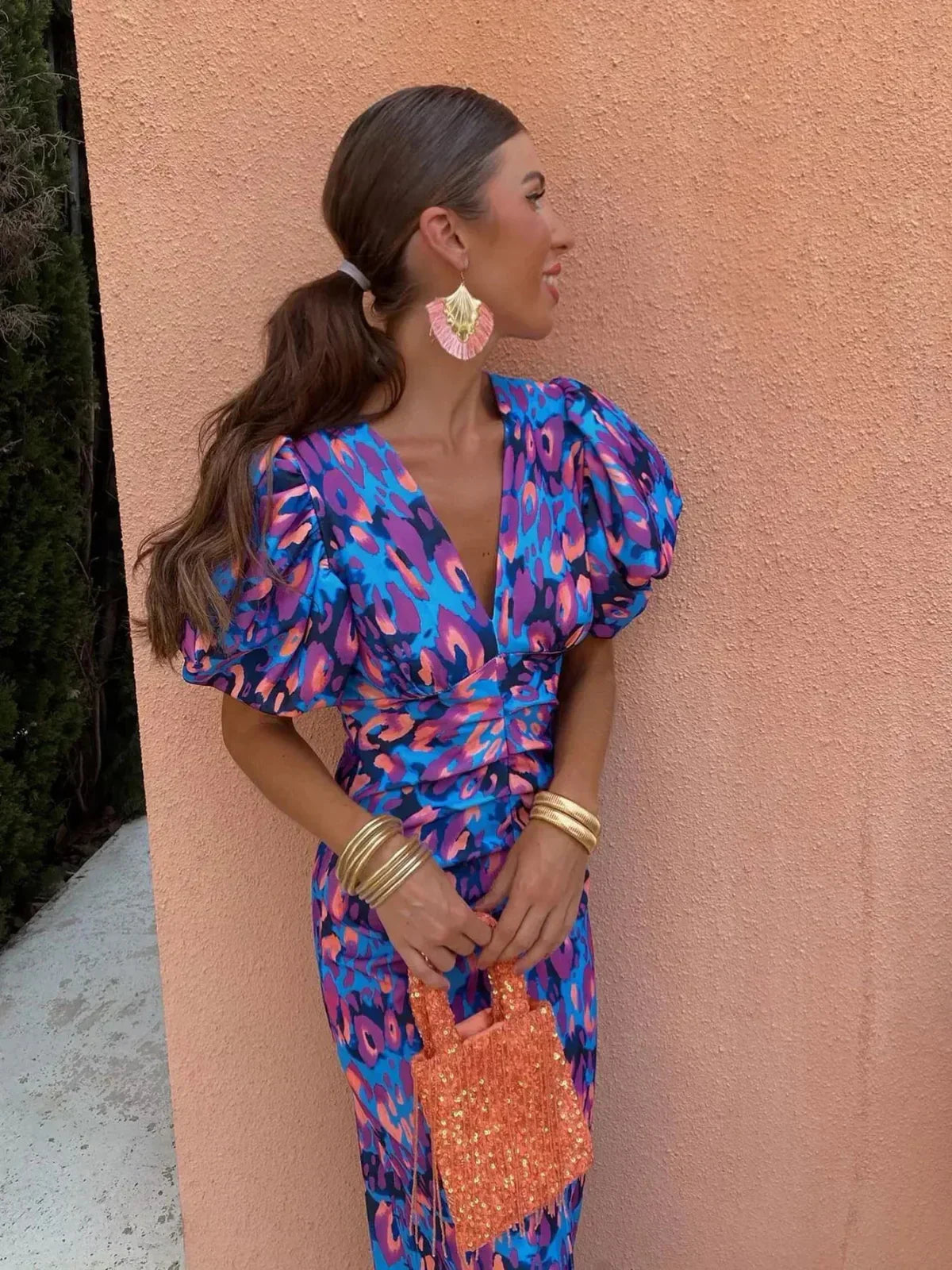 Yara | Bubble Midi Jurk