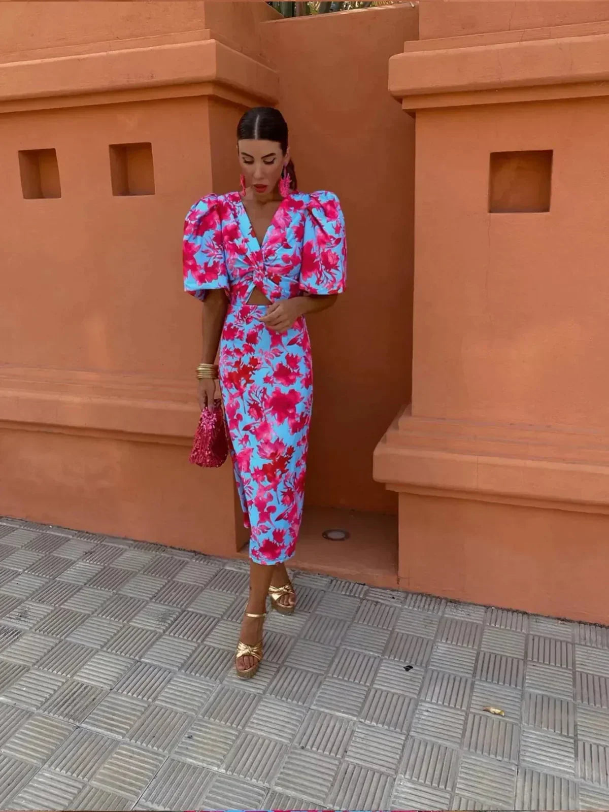 Yara | Bubble Midi Jurk