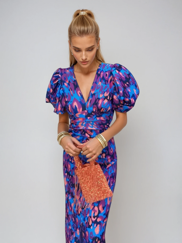 Yara | Bubble Midi Jurk