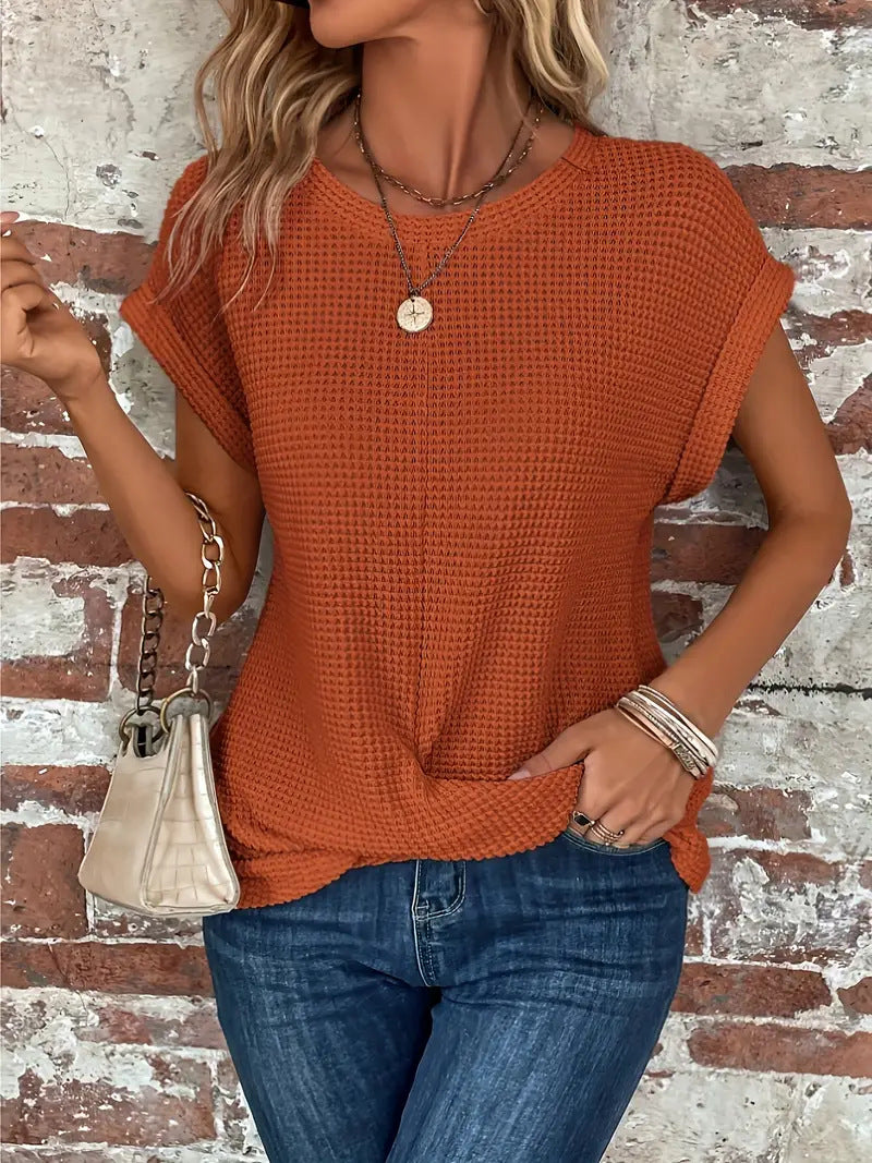 Julia | Het Schattige Ronde Hals T-Shirt