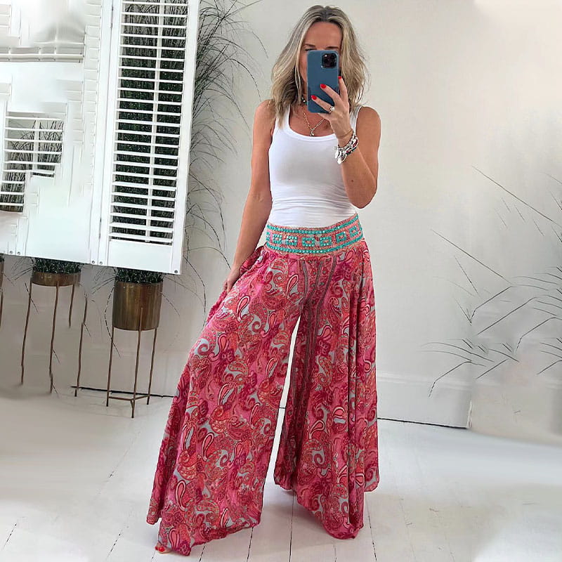 Tess| Vloeiende Boho Broeken