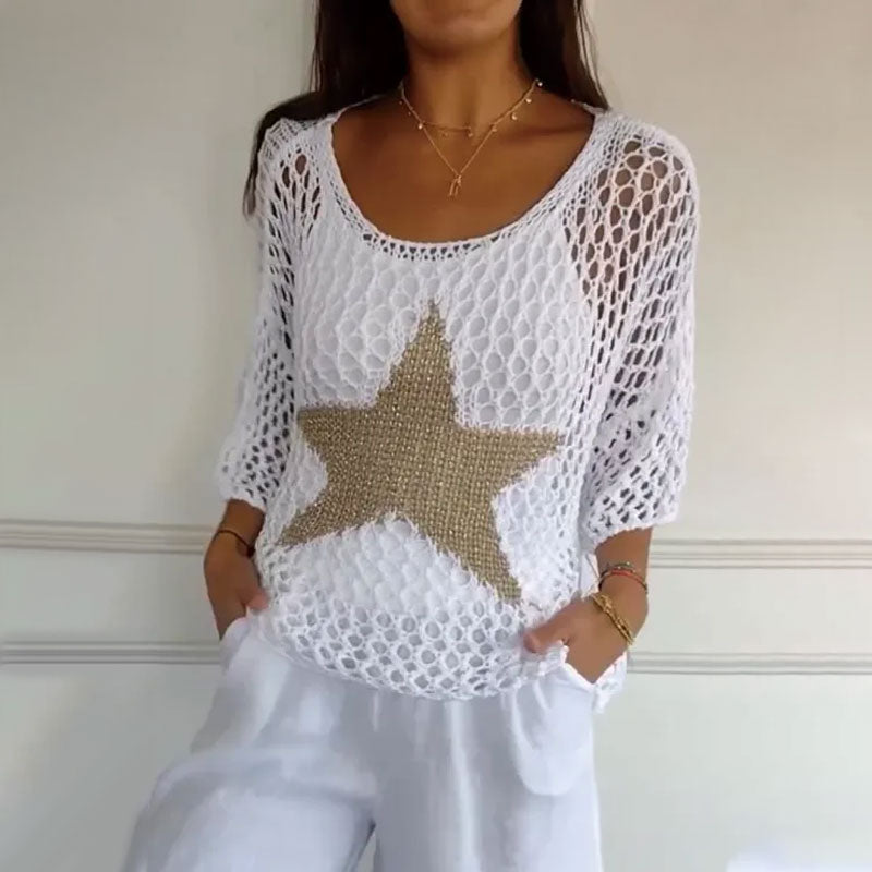 Fleur™ | Gebreide Sterren Top