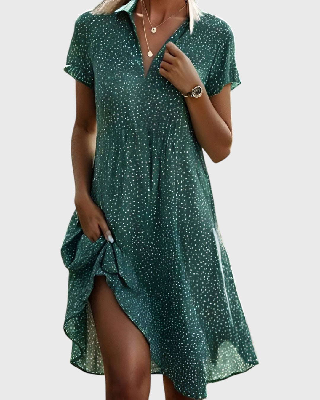 Livia™ | Polkadot Midi-jurk
