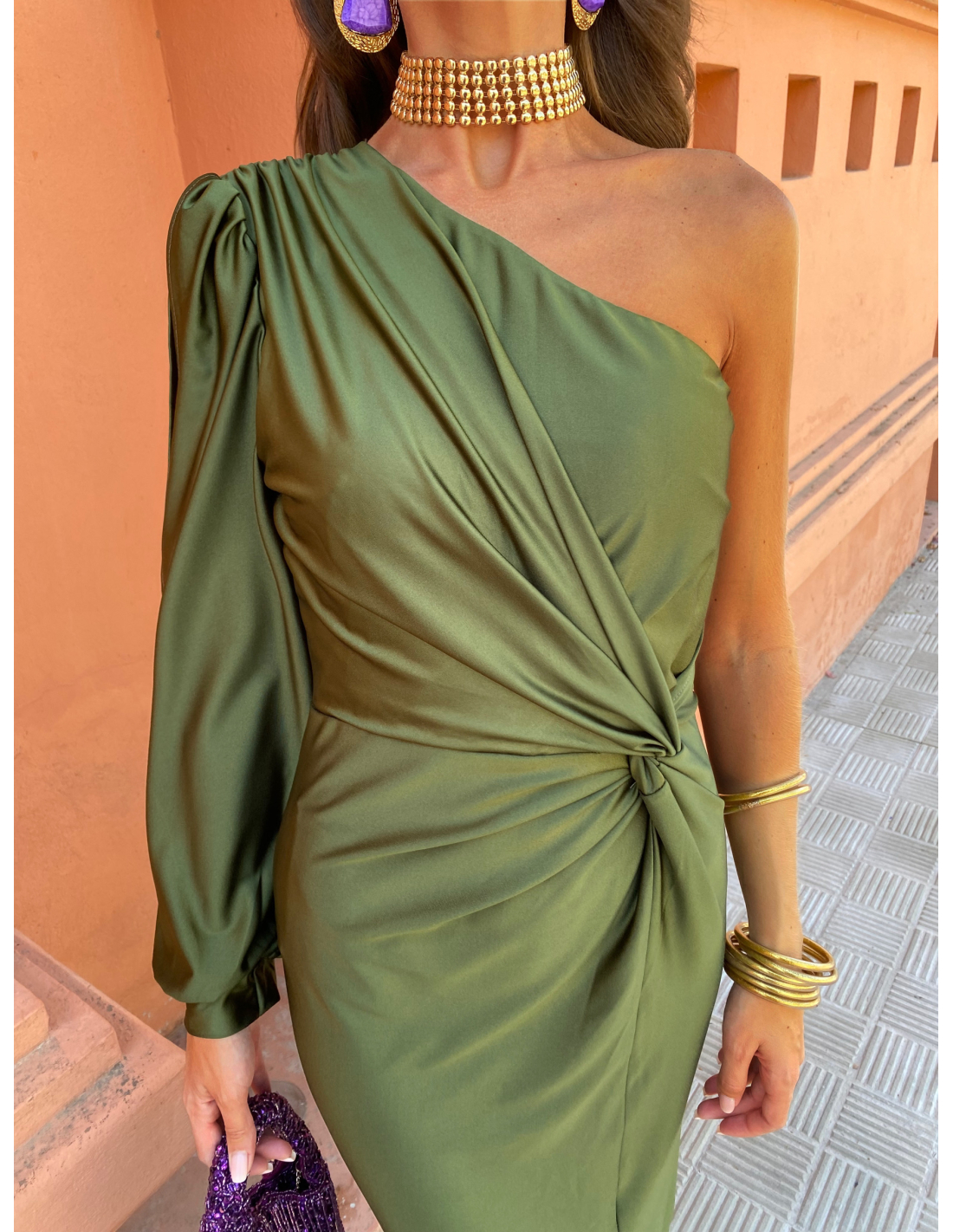 Yara™ | Één-Schouder Maxi Jurk