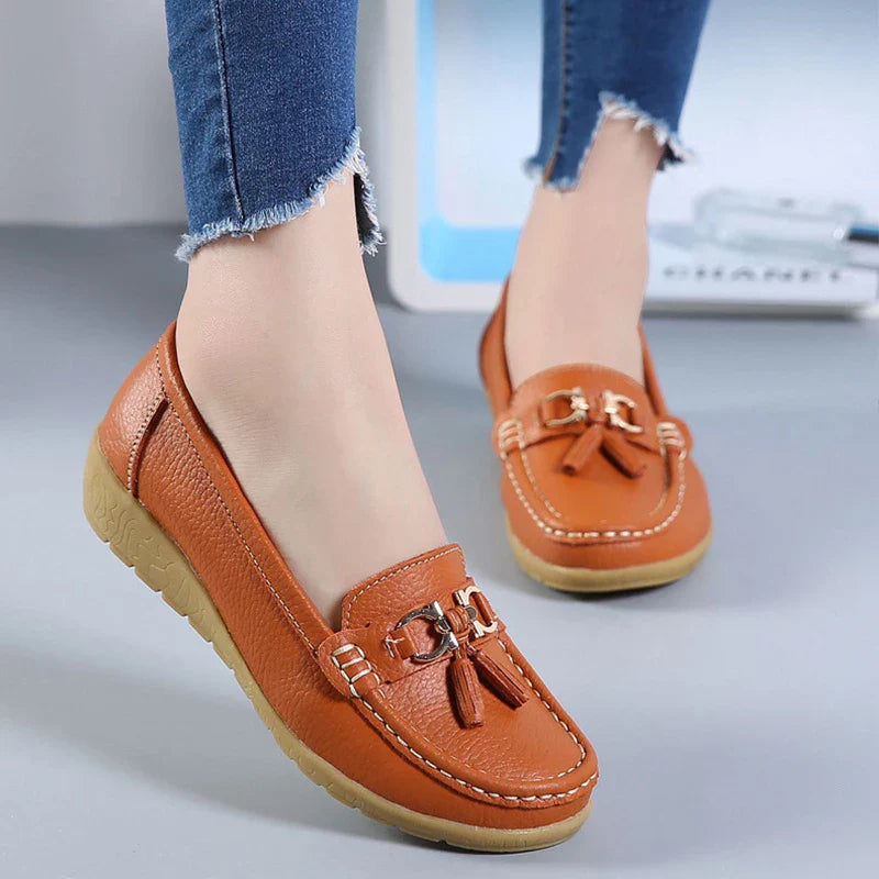 SOLINE | Luchtige Leren Mocassins - ultra comfortabel