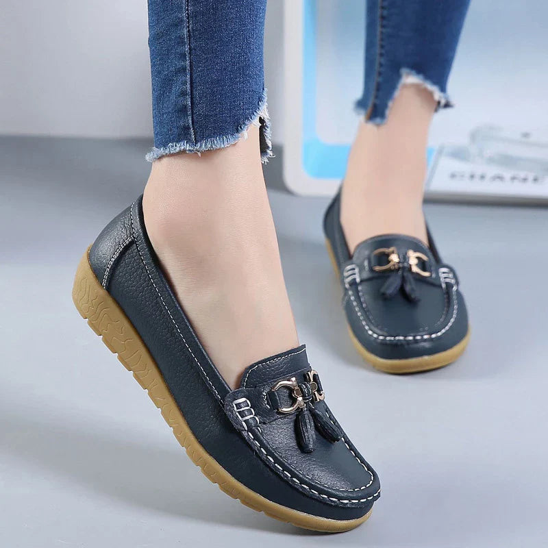 SOLINE | Luchtige Leren Mocassins - ultra comfortabel
