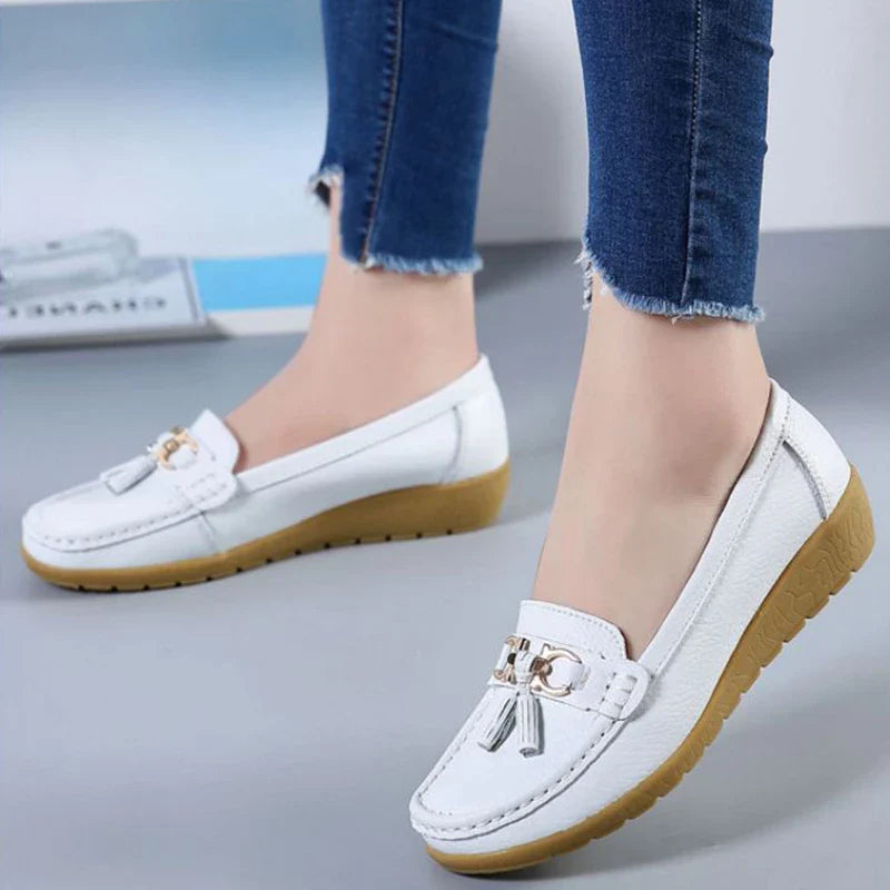 SOLINE | Luchtige Leren Mocassins - ultra comfortabel