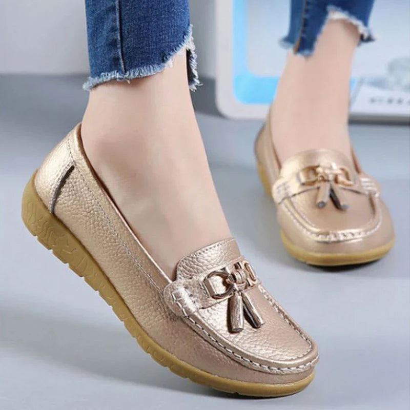 SOLINE | Luchtige Leren Mocassins - ultra comfortabel